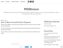 Tablet Screenshot of blog.peertrainer.com